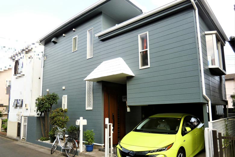 所沢市　M様邸　外壁・屋根塗装と水廻りリフォーム　思い切ってガイナで真っ白な屋根へ
